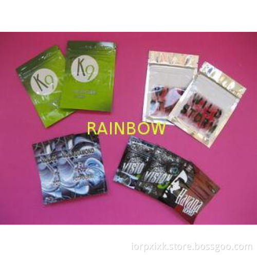 OEM Customized Herbal Incense Plastic Pouches Packaging wit